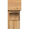Ekena Millwork Westlake Block Rough Sawn Bracket w/ Offset Brace, Western Red Cedar, 8"W x 18"D x 18"H BKT0806X18X18WTL05RWR - alternate 2